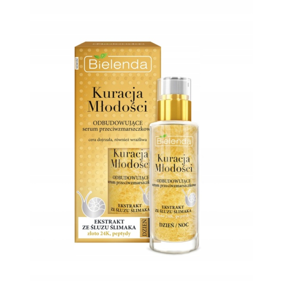 BIELENDA KURACJA MŁODOŚCI ODBUDOWUJĄCE SERUM PRZECIWZMARSZCZKOWE DZIEŃ NOC 30ML